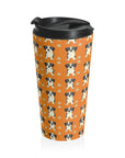 Boxer Blissful Chic Canine Stainless Steel Travel Mug