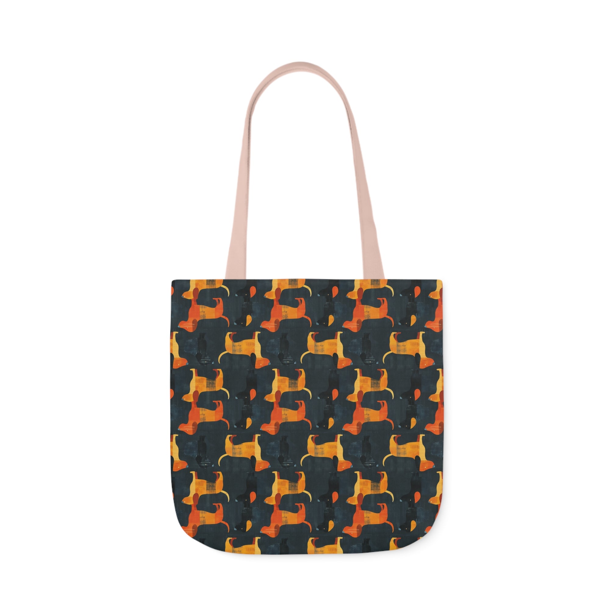 Dapper Dachshund Noir Glow Canvas Tote Bag