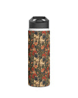 Blooming Pug Paradise Stainless Steel Water Bottle