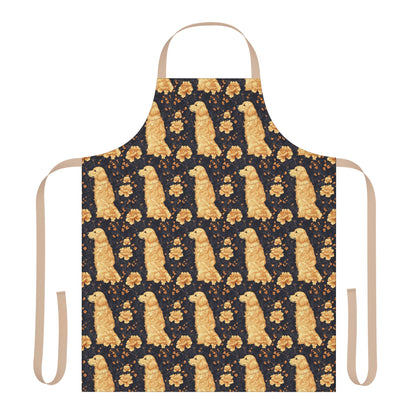 Golden Paws Floral Frenchie Apron