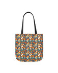 Corgi Carnival Couture Canvas Tote Bag