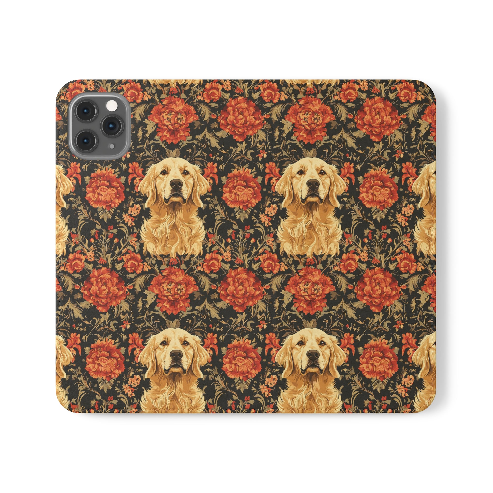 Golden Pawsatronic Tapestry Flip Cases