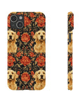 Golden Pawsatronic Tapestry Slim Phone Cases