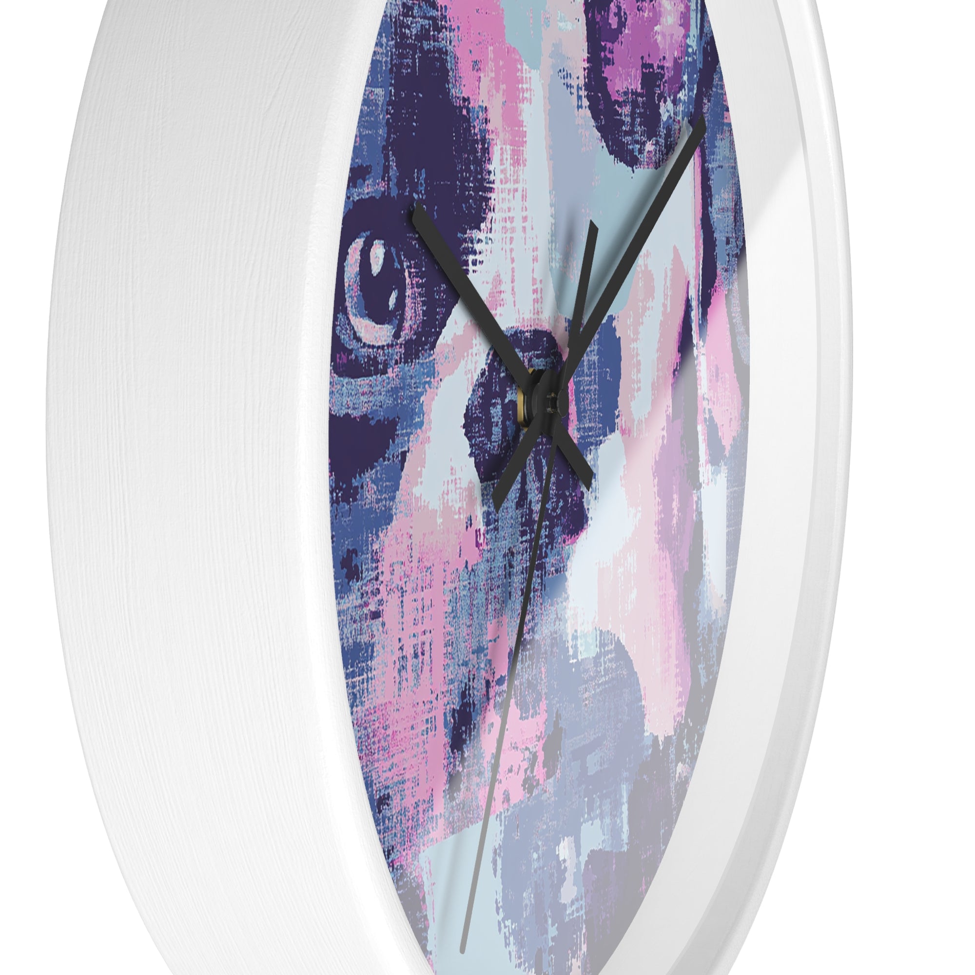 Funky Geometric Boxerista Wall Clock