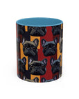 Chic Canine Checkmate - Frenchie Edition Accent Coffee Mug