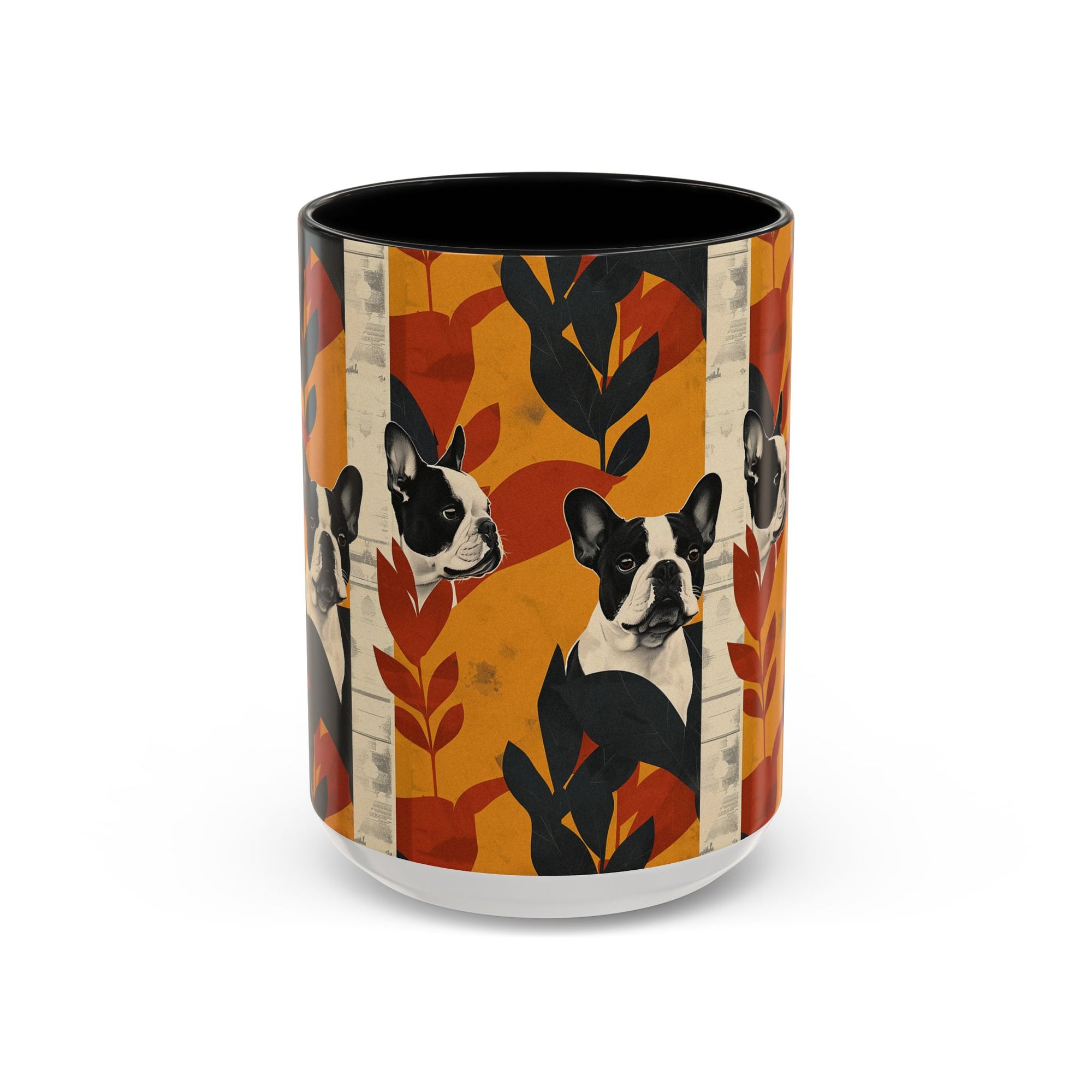 Chic Frenchie Charm Accent Coffee Mug