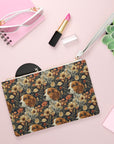 Beagle Blossoms Clutch Bag