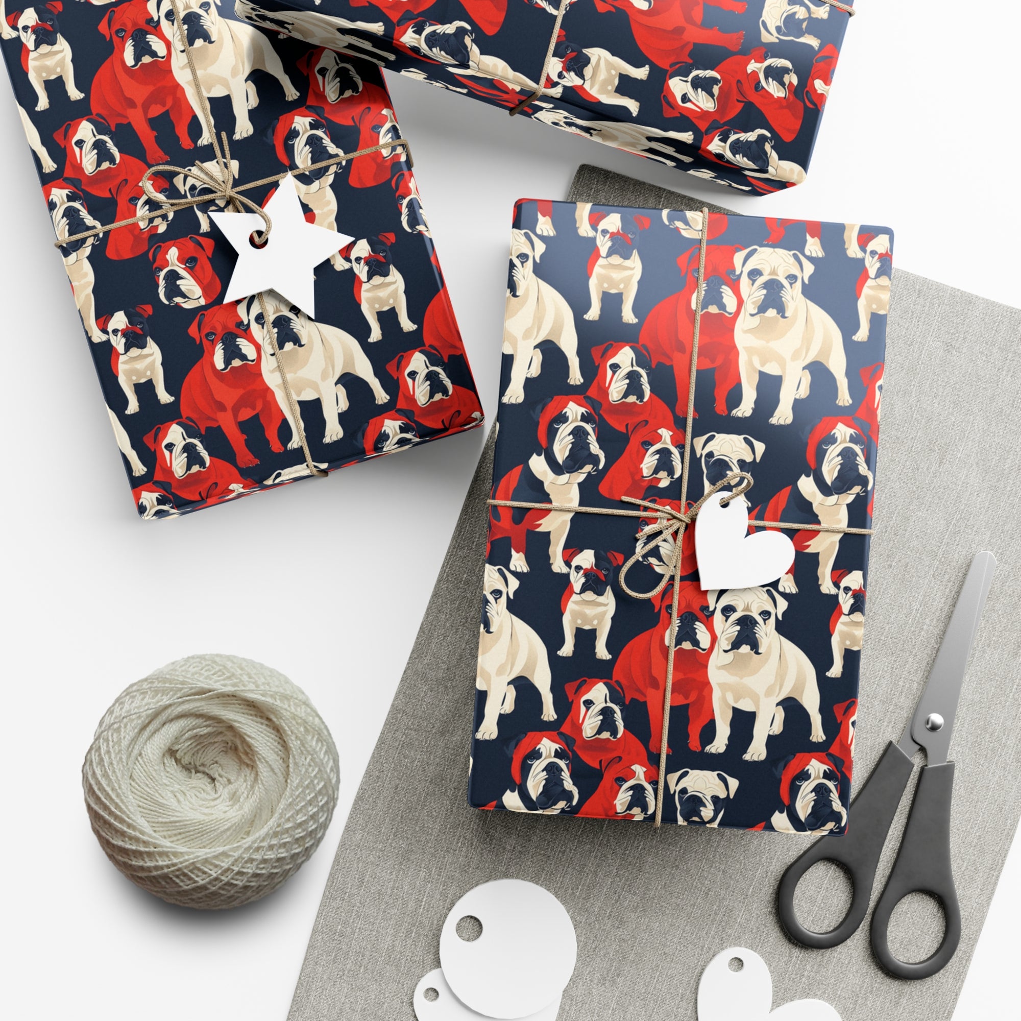 Bulldoggy Bliss Chomper Gift Wrap Papers