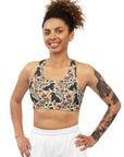 Blossoming Dachshunds Delight Seamless Sports Bra