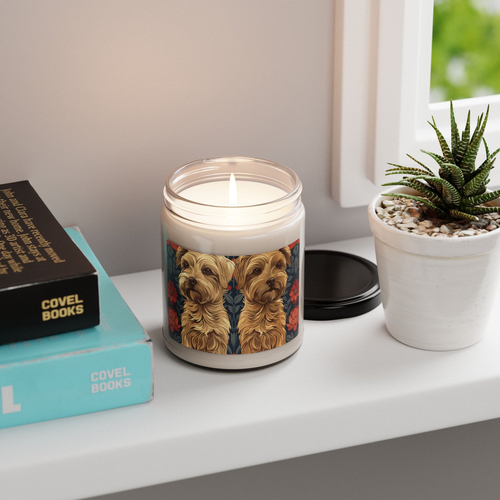 Yorkie Charm Twins Scented Soy Candle