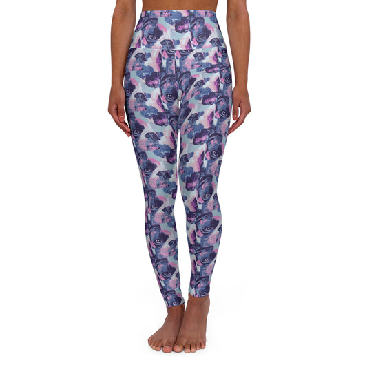 Funky Geometric Boxerista High Waisted Yoga Leggings