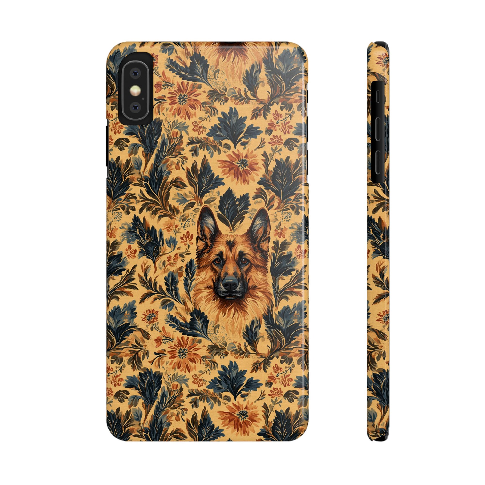 Autumnal German Shepherd Glamour Slim Phone Cases