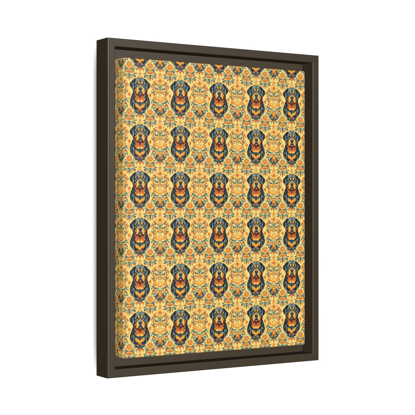 Royal Rottie Regalia Matte Canvas, Framed