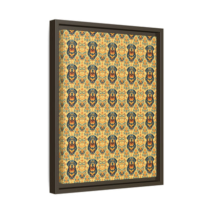 Royal Rottie Regalia Matte Canvas, Framed