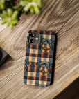 Pawsome Rottweiler Royalty Plaid Slim Phone Cases