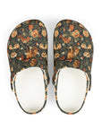 Dazzling Dachsund Blossoms & Foliage Kid's Foam Clogs