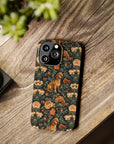 Dazzling Dachsund Blossoms & Foliage Slim Phone Cases