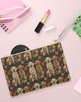 Blossoming Labradors Bouquet Clutch Bag