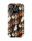 Beagle Glimmer Gaze Glamour Slim Phone Cases