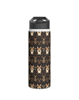 Nighttime Corgi Glow Stride Stainless Steel Water Bottle