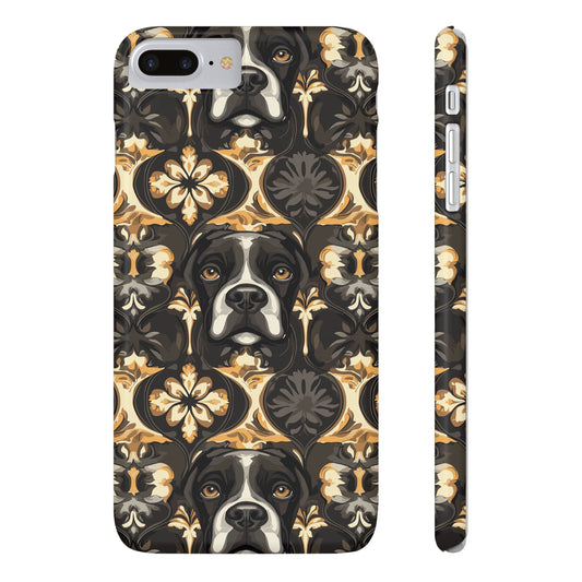 Manor Pup Boxer Royale Slim Phone Cases