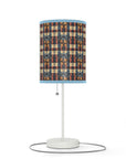 Pawsome Rottweiler Royalty Plaid Lamp on a Stand