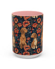 Floral Pawsome Dachsund Delight Accent Coffee Mug