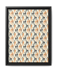 Dashing Dane Divinity Matte Canvas, Framed