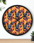 Impressionistic German Shepherds Wall Clock