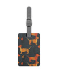 Dapper Dachshund Noir Glow Luggage Tag