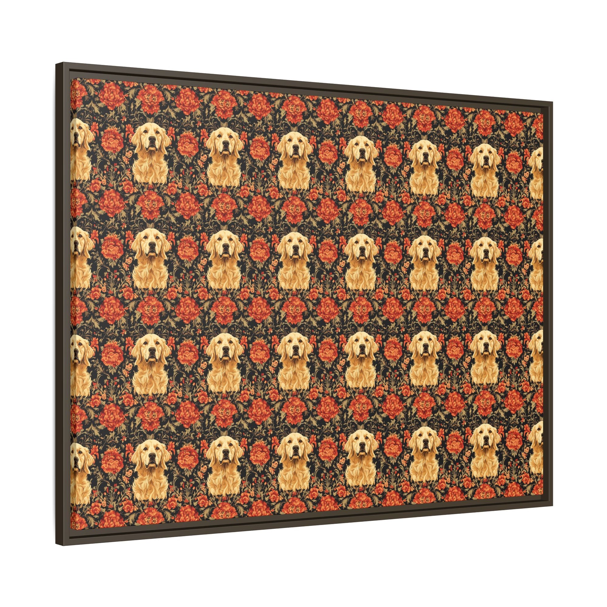 Golden Pawsatronic Tapestry Matte Canvas, Framed