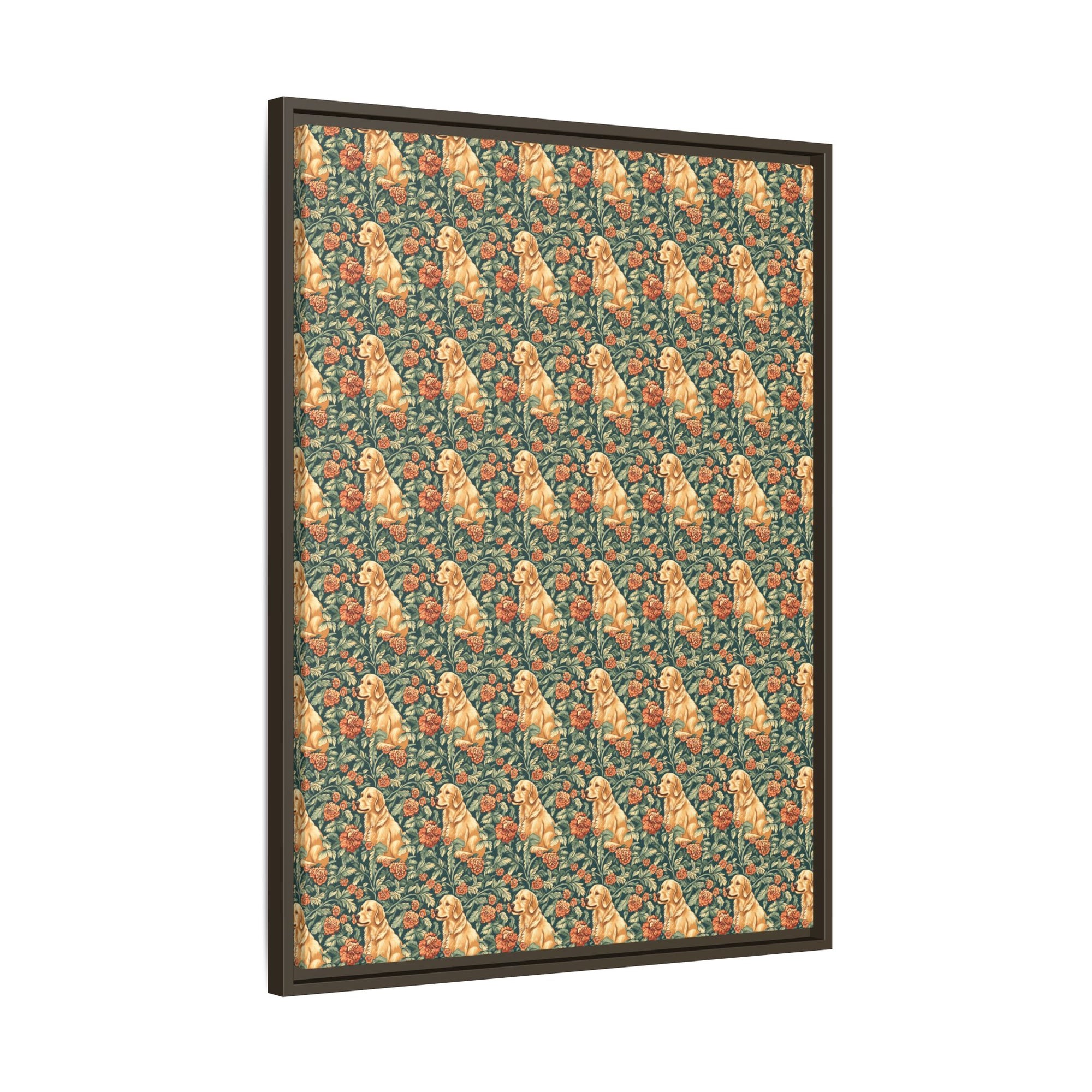 Blooming Goldie Glam Matte Canvas, Framed