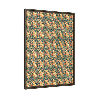 Blooming Goldie Glam Matte Canvas, Framed