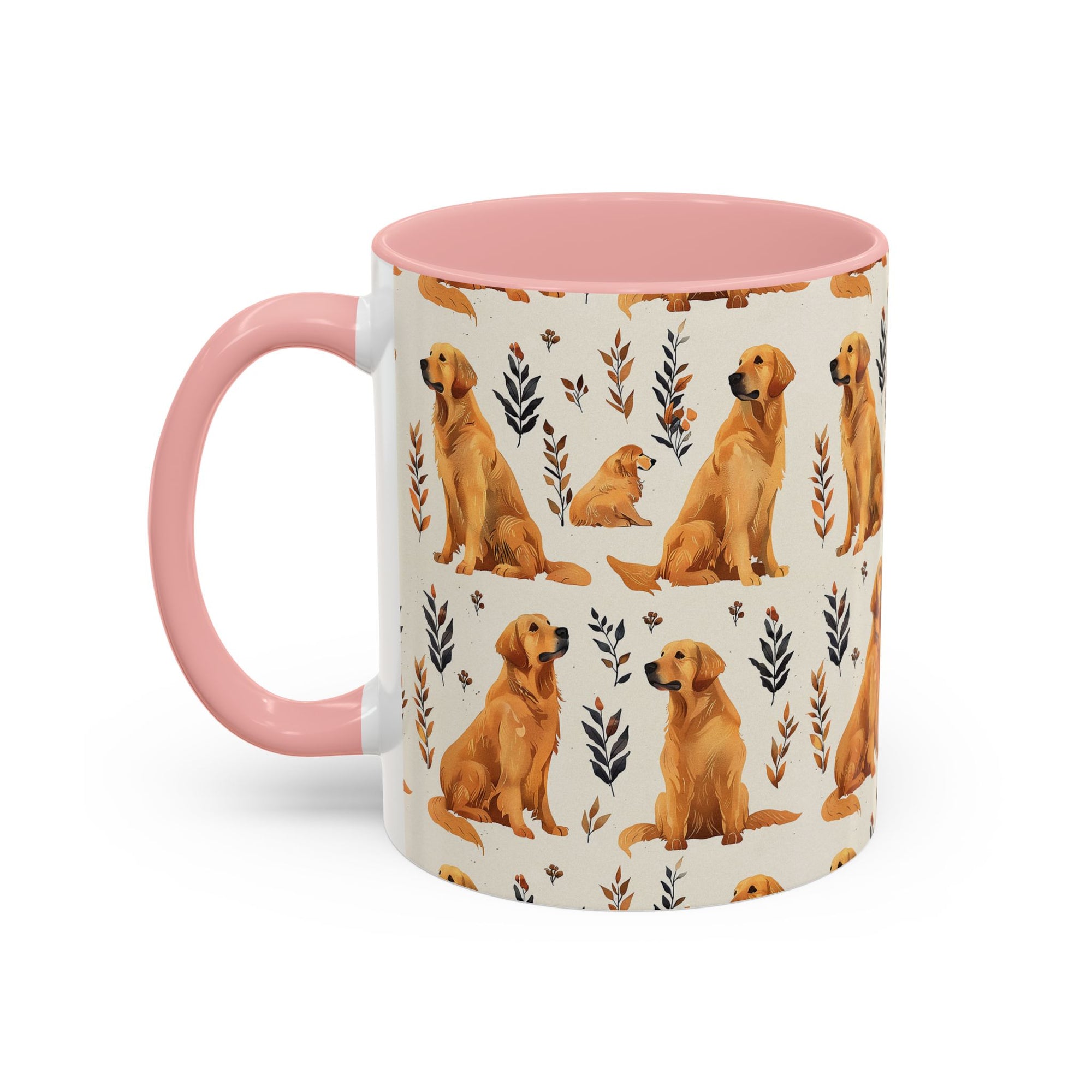 Golden Glamour Paws - Luxe Licks for Regal Retrievers Accent Coffee Mug