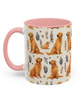 Golden Glamour Paws - Luxe Licks for Regal Retrievers Accent Coffee Mug