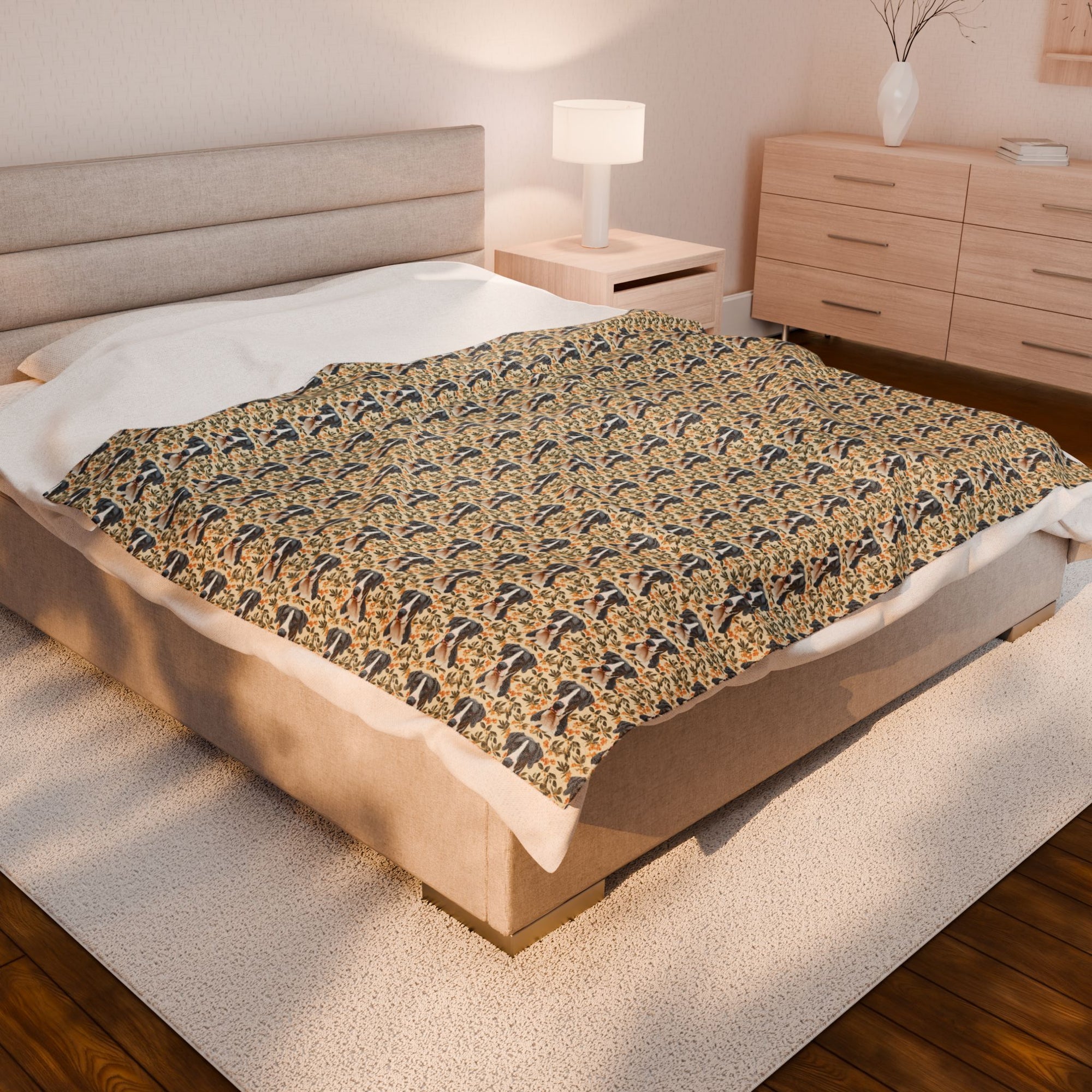 Majestic Great Dane Meadow Velveteen Plush Blanket