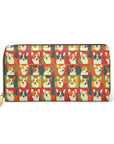 Corgi Chic Popart Pup Zipper Wallet