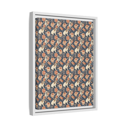 Blooming Bulldog Beauty Matte Canvas, Framed