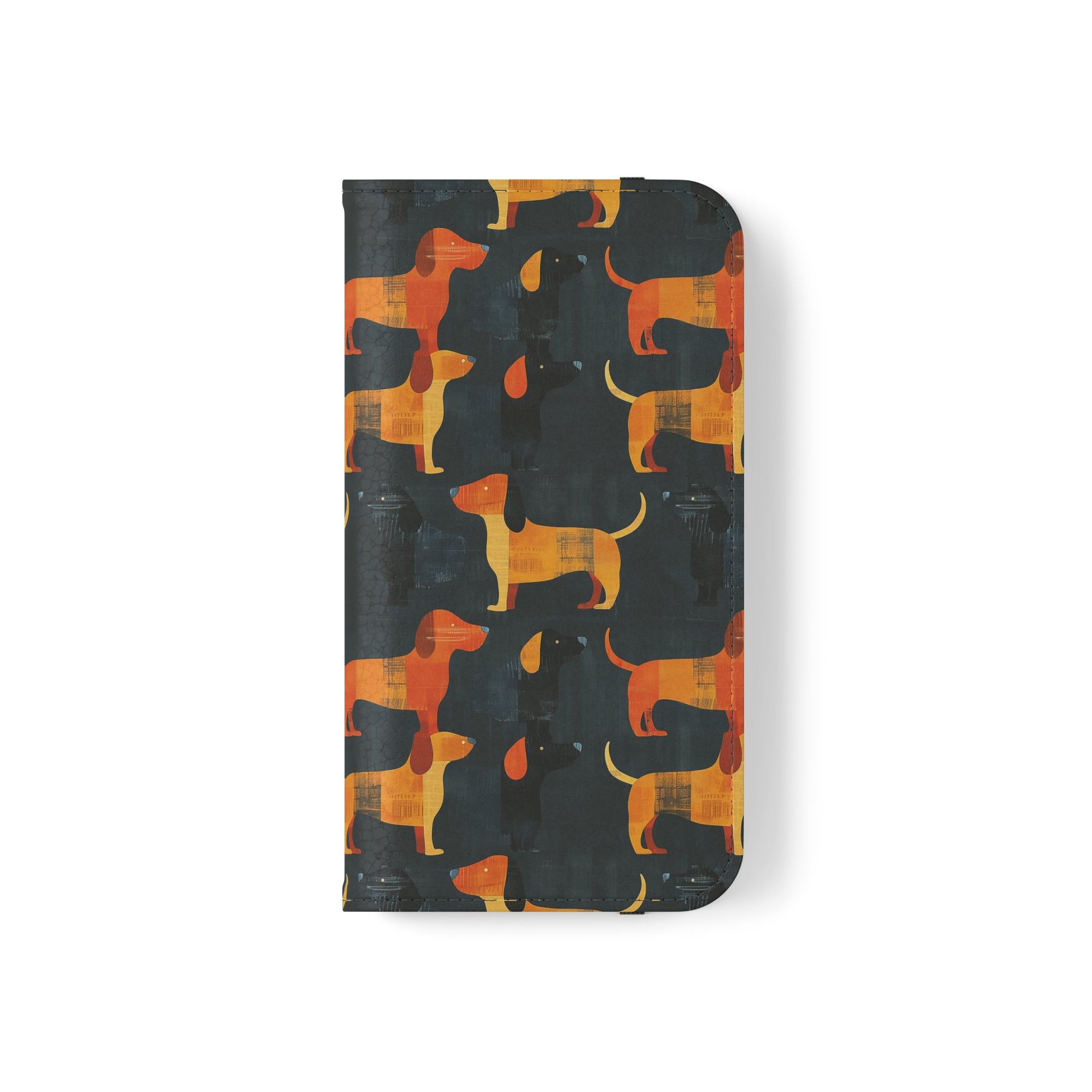 Dapper Dachshund Noir Glow Flip Cases