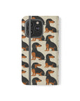 Whimsical Dachsund Dreamcatcher Flip Cases