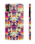 Glitchy Bulldog Blitz Slim Phone Cases