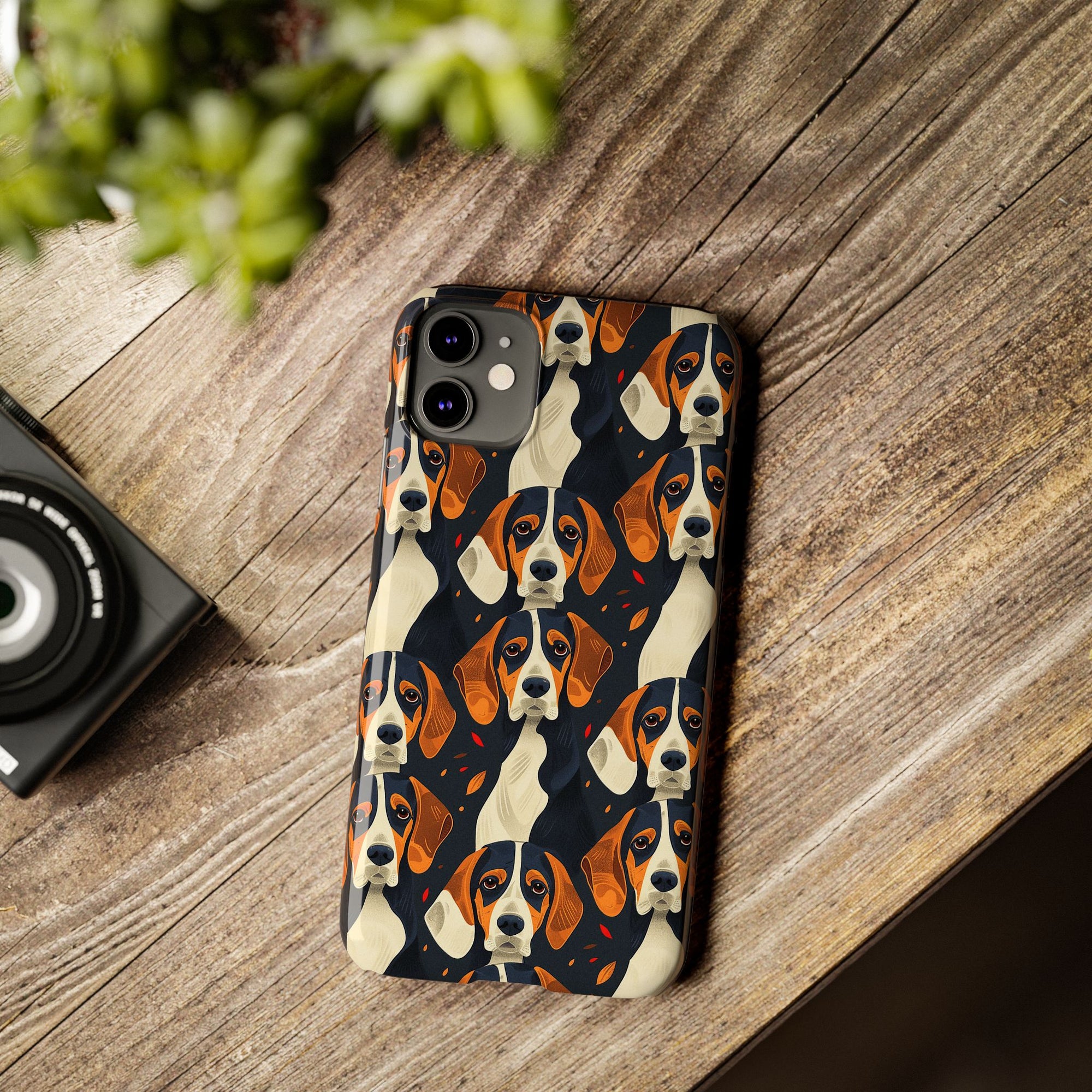 Beagle Glimmer Gaze Glamour Slim Phone Cases