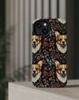 Floofy Corgi Blossom Blast Magnetic Tough Cases