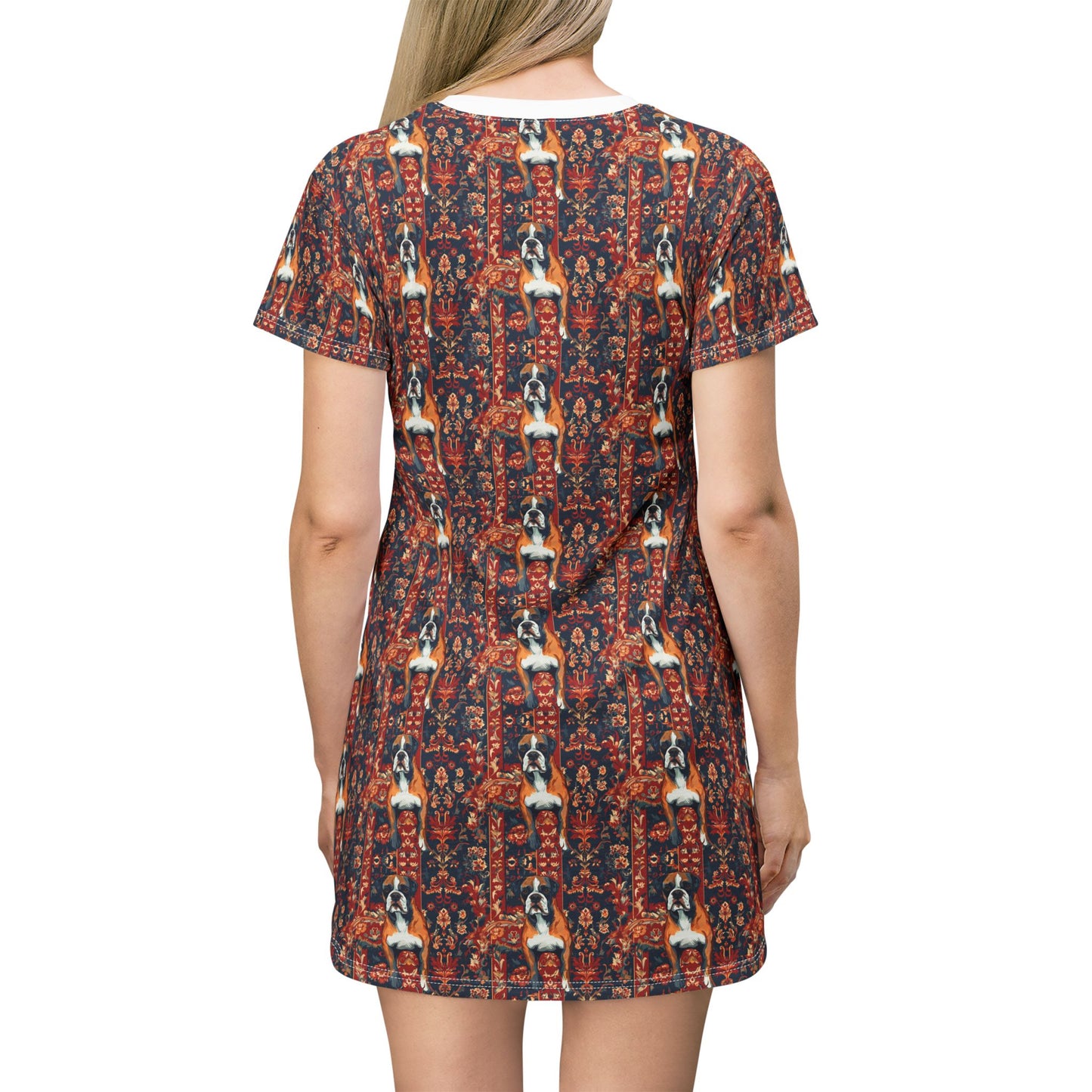 Boxer Blossom Tapestry Delight T-Shirt Dress