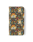 Corgi Rainbow Vine Dream Flip Cases