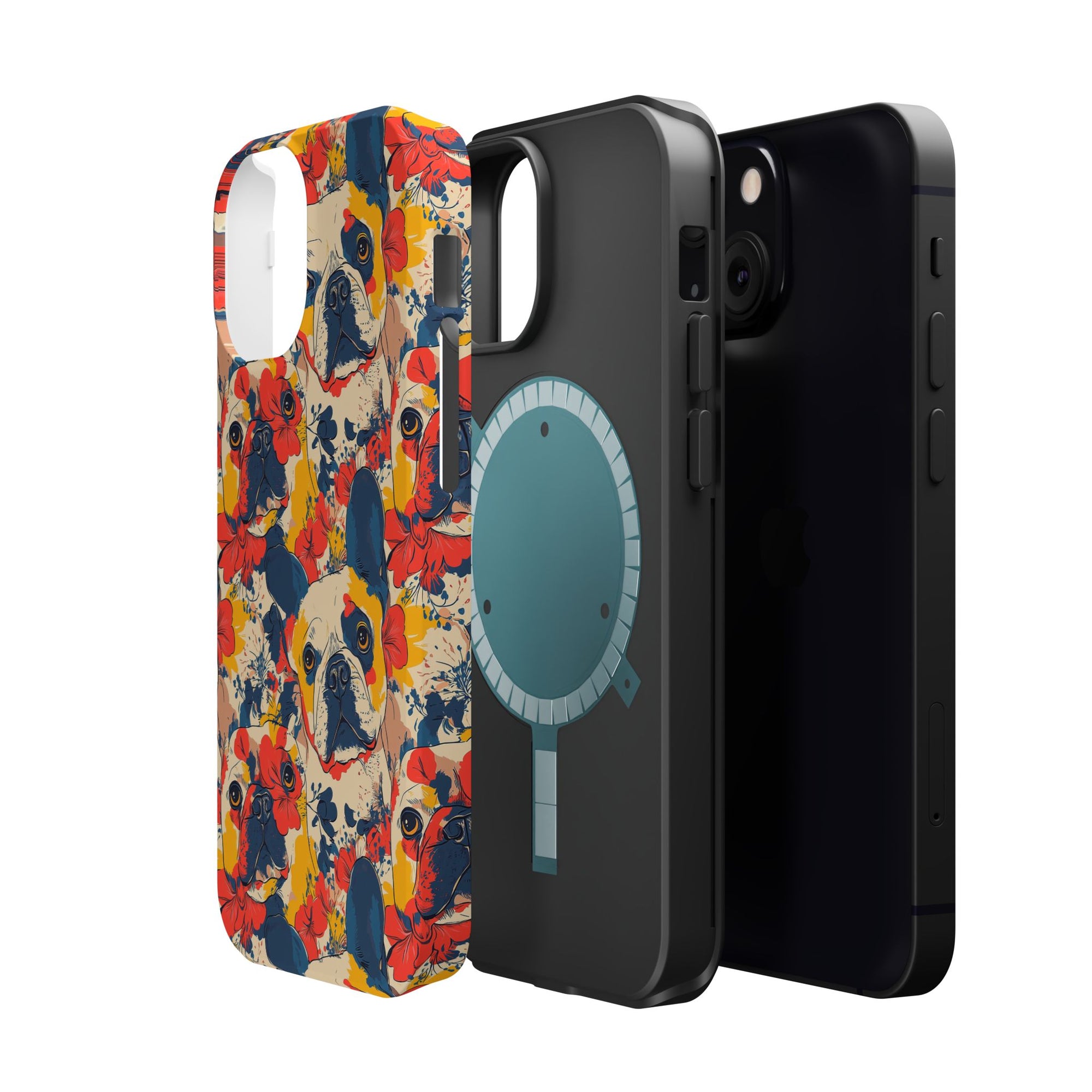 Bloom Pup Frenchietastic Splatter Magnetic Tough Cases