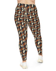 Beagle Glimmer Gaze Glamour Plus Size Leggings