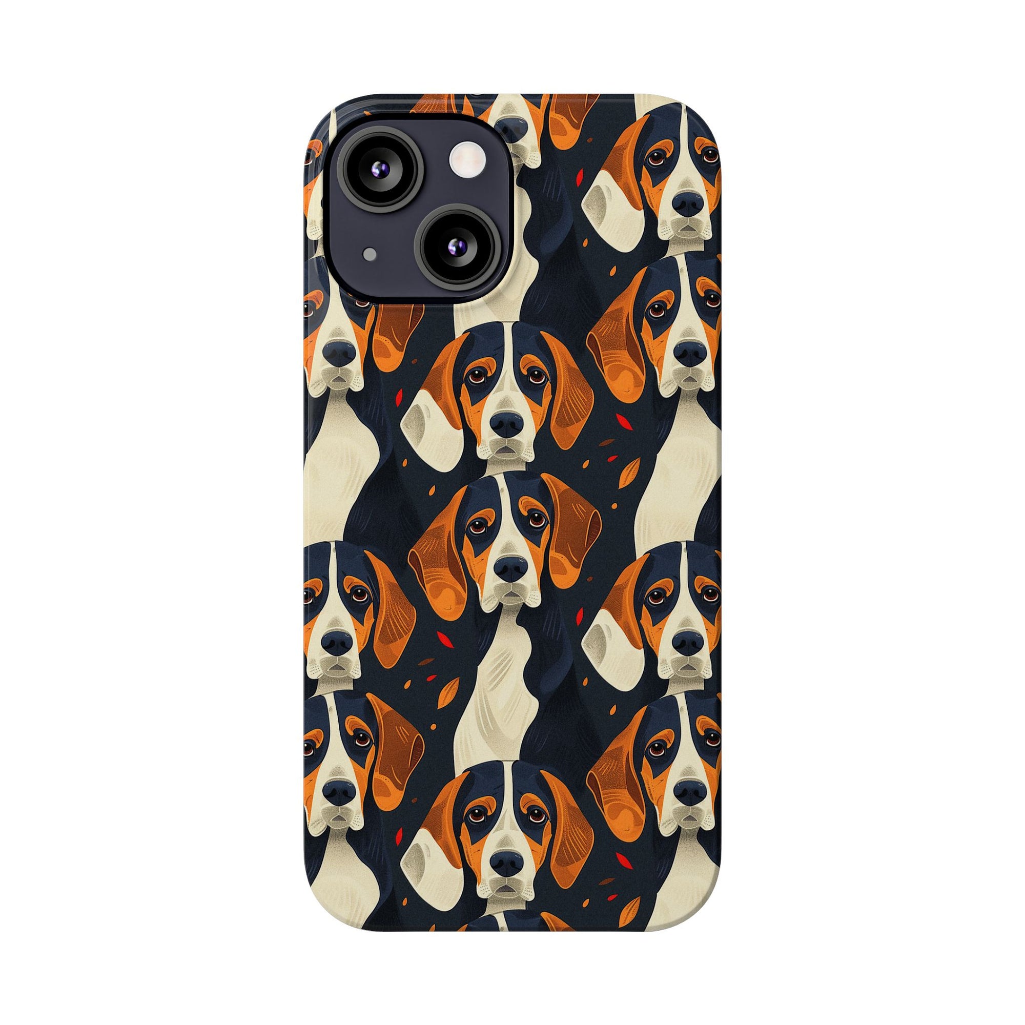 Beagle Glimmer Gaze Glamour Slim Phone Cases