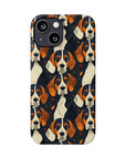 Beagle Glimmer Gaze Glamour Slim Phone Cases