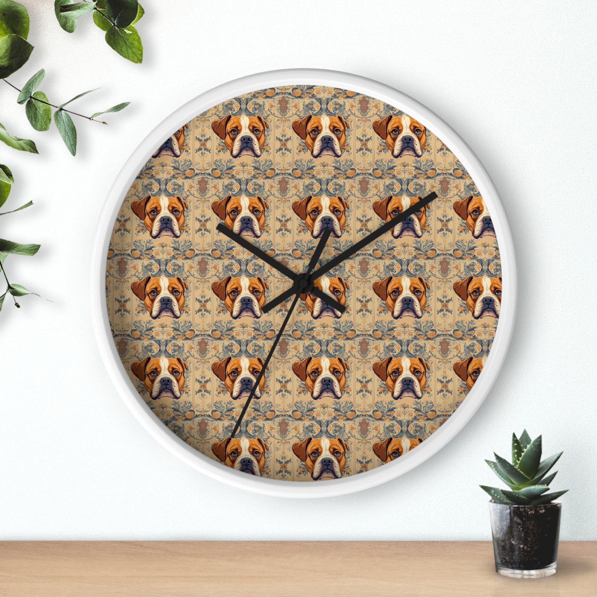 Bowtie Boxer Bliss Wall Clock